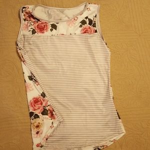Floral /Striped tank